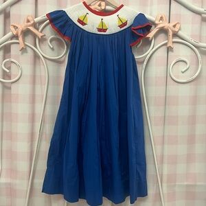 ⛵️ The Bubble Bee smocked sailboat dress - 4t ⛵️